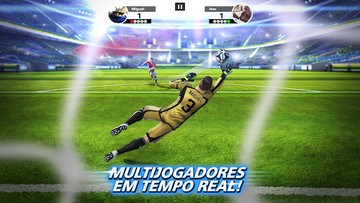 Captura do jogo Football Strike - duelo de penáltis