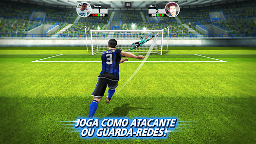 Captura do jogo Football Strike - remate livre online