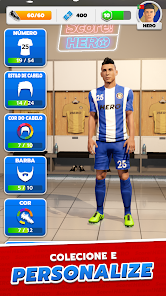 Captura do jogo Score! Hero - traçar a jogada